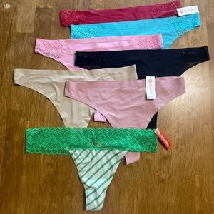 Splendi 5 Piece Thong Set XXL NWT Bonus Free Thong